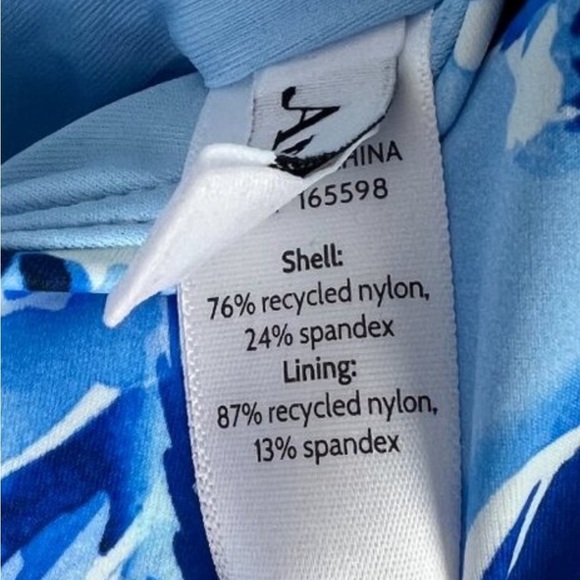 Andie Swim Blue Floral Baia One Piece Swimsuit Size Medium NEW AO205 NEW BLUE - Picture 9 of 12